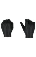 Pair of black gloved hands