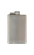 Flat metal flask
