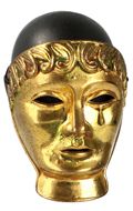 Diecast Gladiator Mask (Gold)