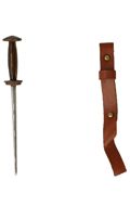 Diecast Baron Knight Dagger with Leather Holder (Silver)