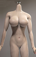 African Seamless Female Body (Large Bust)