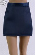 Female Secretary Navy Color Business Skirt (Blue)